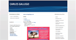 Desktop Screenshot of carlesgallego.com